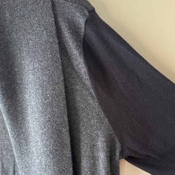 Ralph Lauren Women's Gray and Black Shawl Collar Open Front Cardigan - Picture 4 of 7